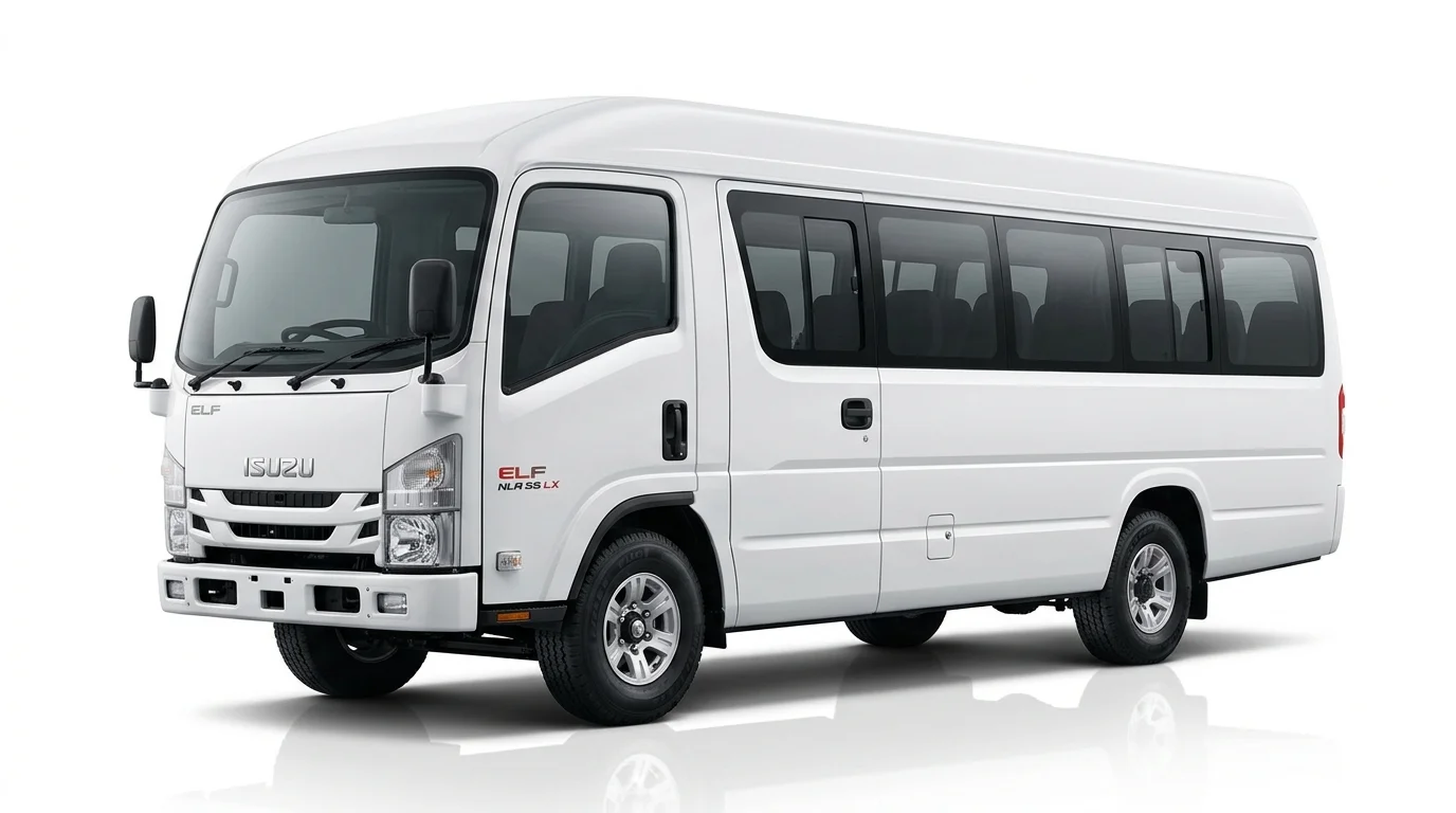 Isuzu Elf Long 17-seater minibus charter in Bali