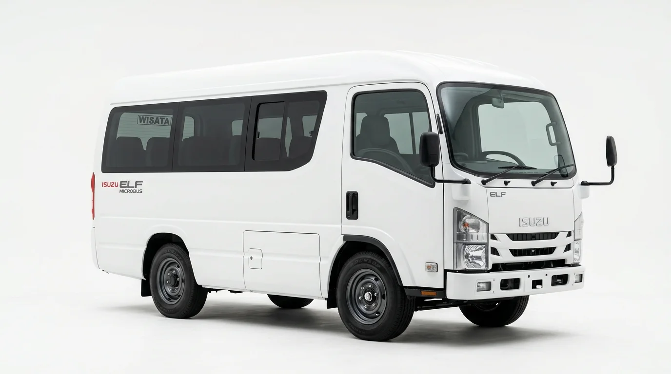 Isuzu Elf Short 13-seater minibus private tour charter Bali