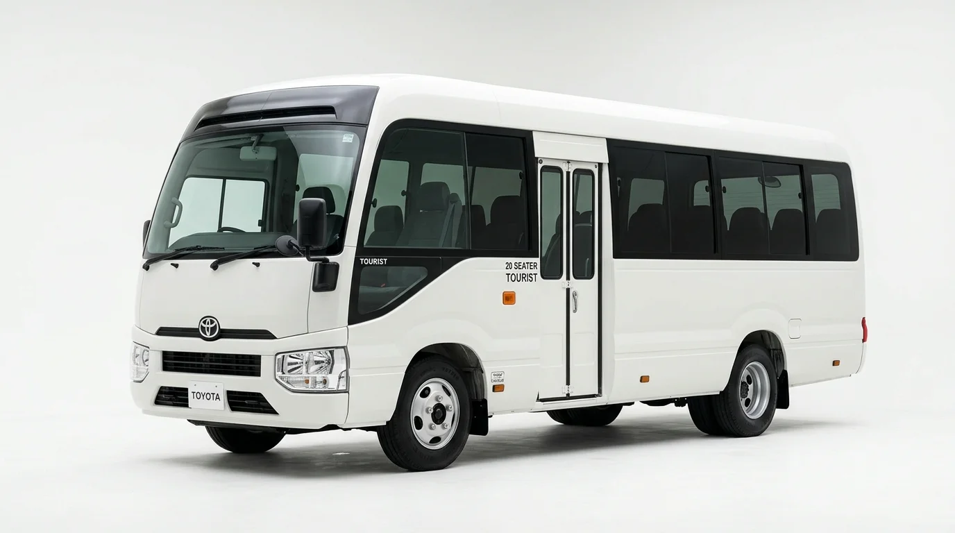 20-passenger medium tourist bus charter in Bali