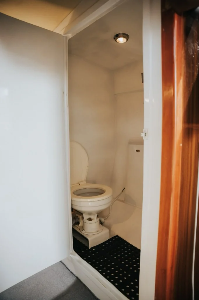 Private Marine Toilet · Dedicated Onboard Restroom